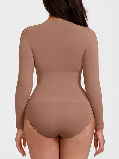 Crew Neck Long-Sleeve Bodysuit