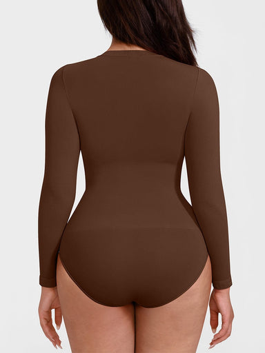 Crew Neck Long-Sleeve Bodysuit