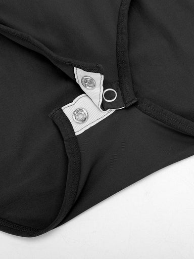 Crew Neck Long-Sleeve Bodysuit