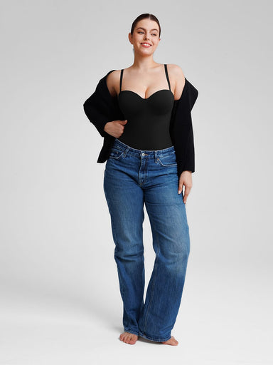 Underwire Half Cup Push-Up Bodysuit