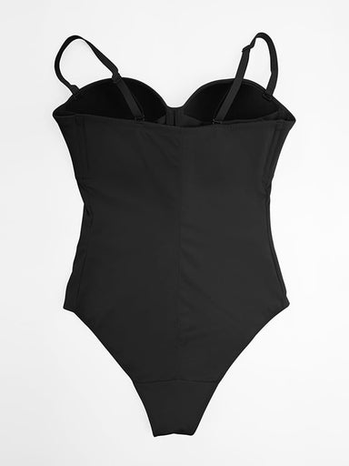 Underwire Half Cup Push-Up Bodysuit