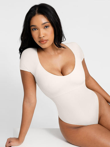 Square Neck Short Sleeve Bodysuit