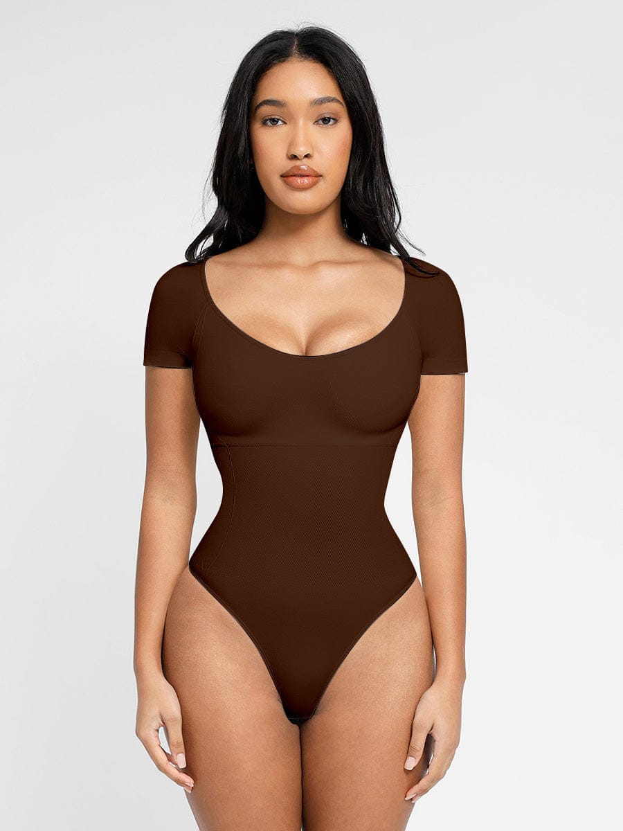 Square Neck Short Sleeve Bodysuit