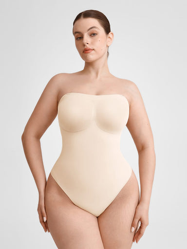 Strapless Seamless Thong Bodysuit