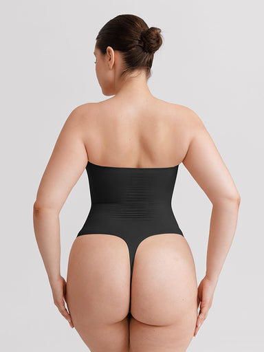 Strapless Pleated Bust Bodysuit