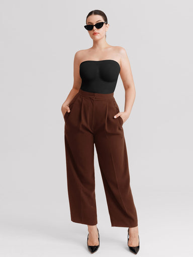 Strapless Pleated Bust Bodysuit