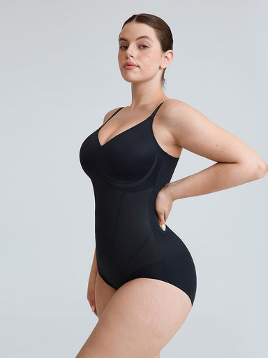 Liquid LYCRA V-Neck Bodysuit