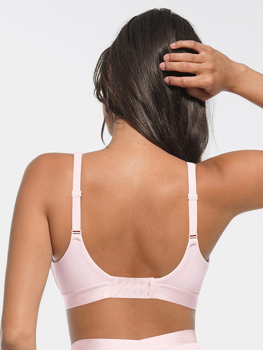 Deep V-Neck Ribbed Modal Bralette