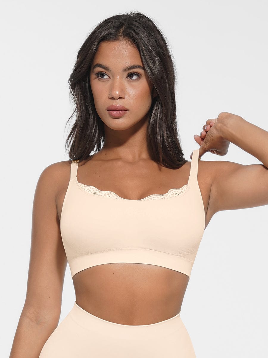 Seamless Scoop Neck Bralette
