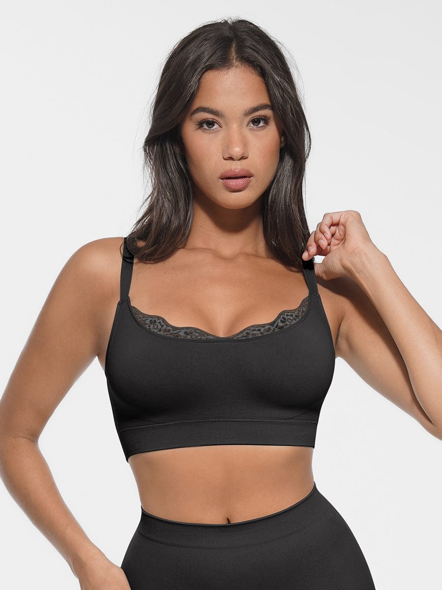 Seamless Scoop Neck Bralette