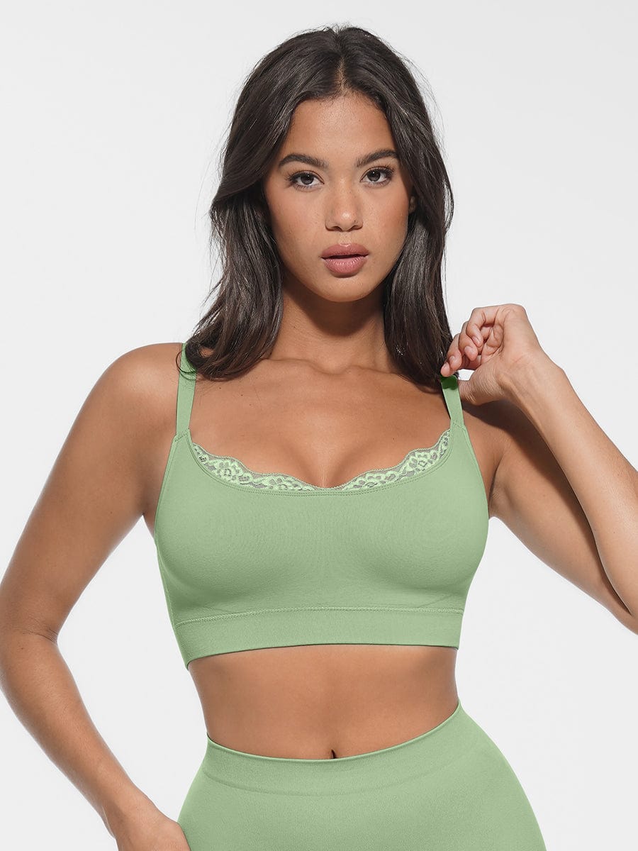 Seamless Scoop Neck Bralette