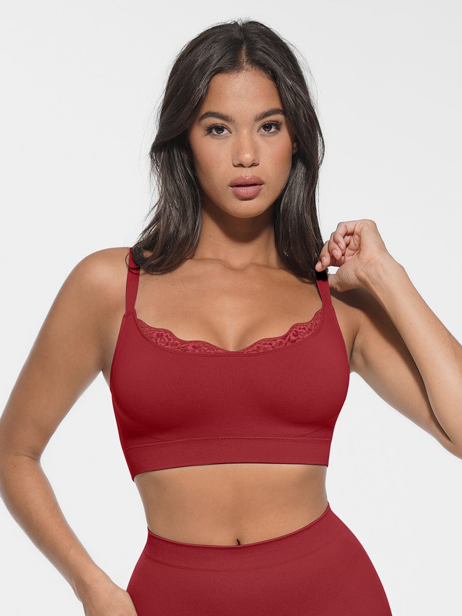 Seamless Scoop Neck Bralette