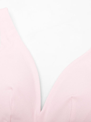 Deep V-Neck Ribbed Modal Bralette