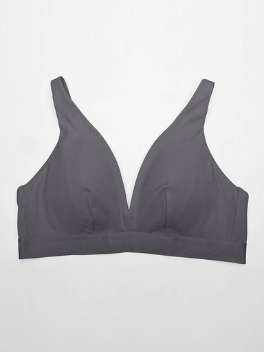 Deep V-Neck Ribbed Modal Bralette