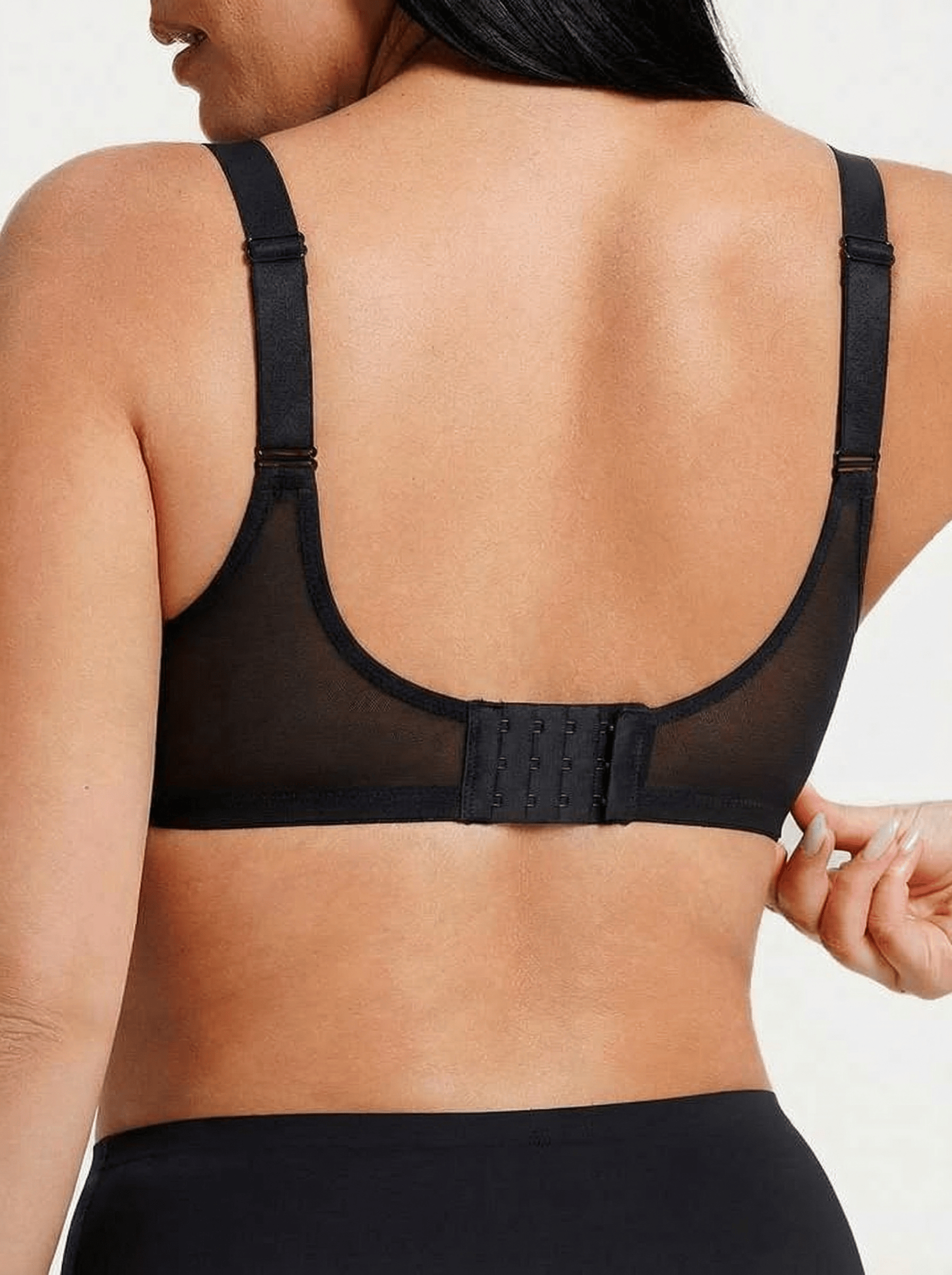 Sheer Lace Plunge Bra