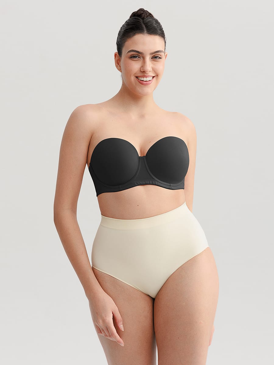 Strapless Gathering Support Bra