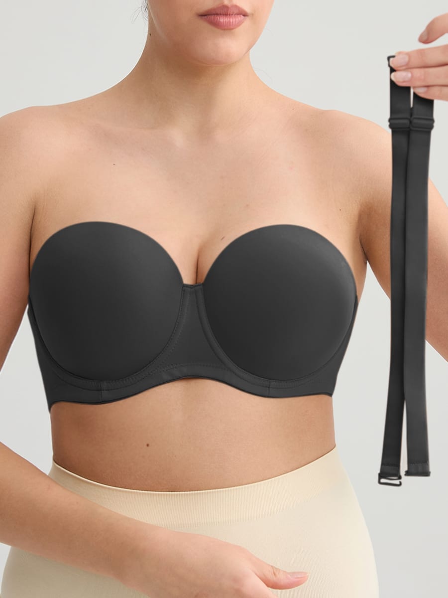 Strapless Gathering Support Bra