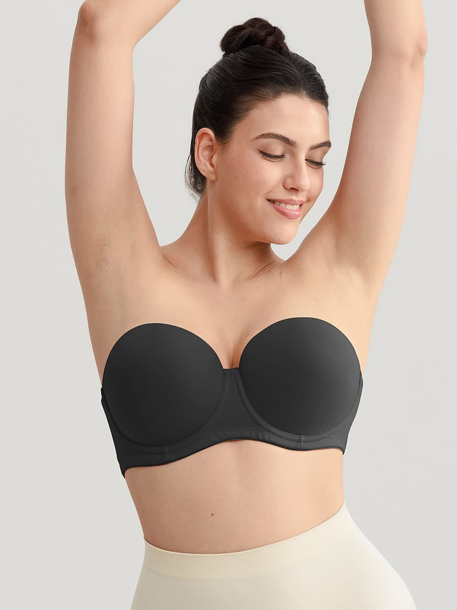 Strapless Gathering Support Bra