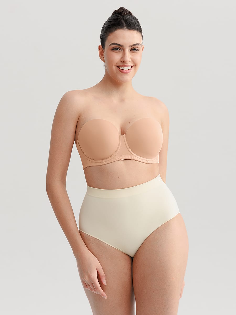 Strapless Gathering Support Bra