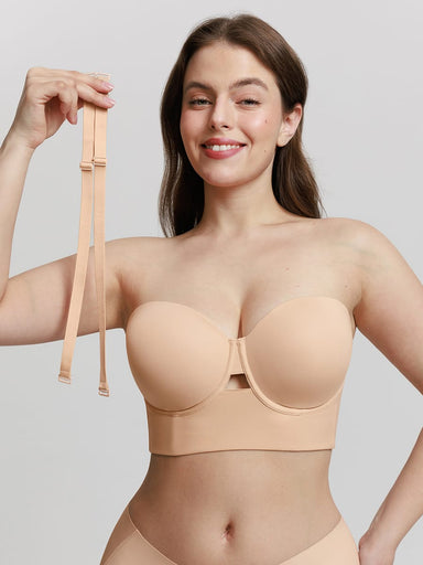 Anti-Slip Strapless Underwire Bra