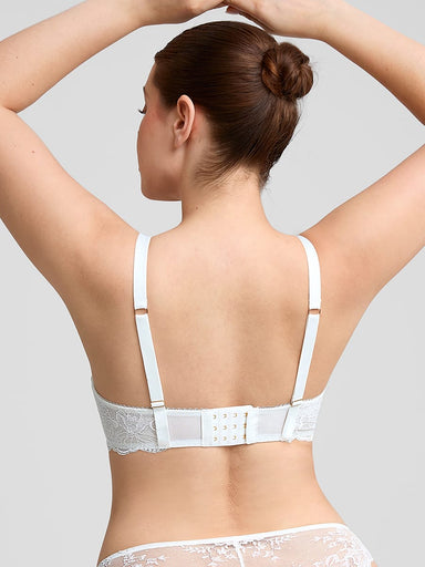 Sheer Floral Lace Underwire Bra