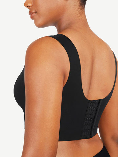 Fitted V-Neck Seamless Bra