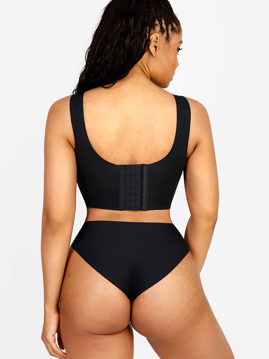 Fitted V-Neck Seamless Bra