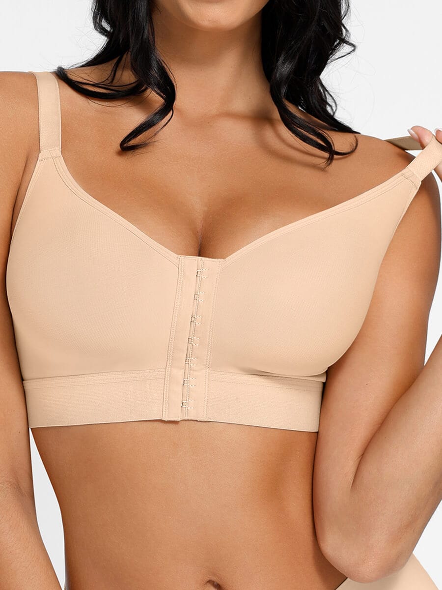 Front Closure Compression Bra