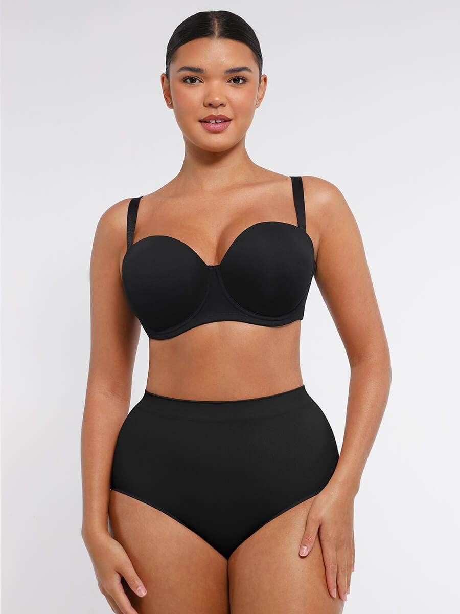 Strapless Gathering Support Bra