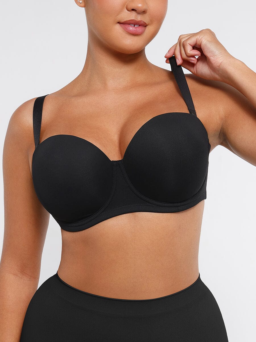 Strapless Gathering Support Bra