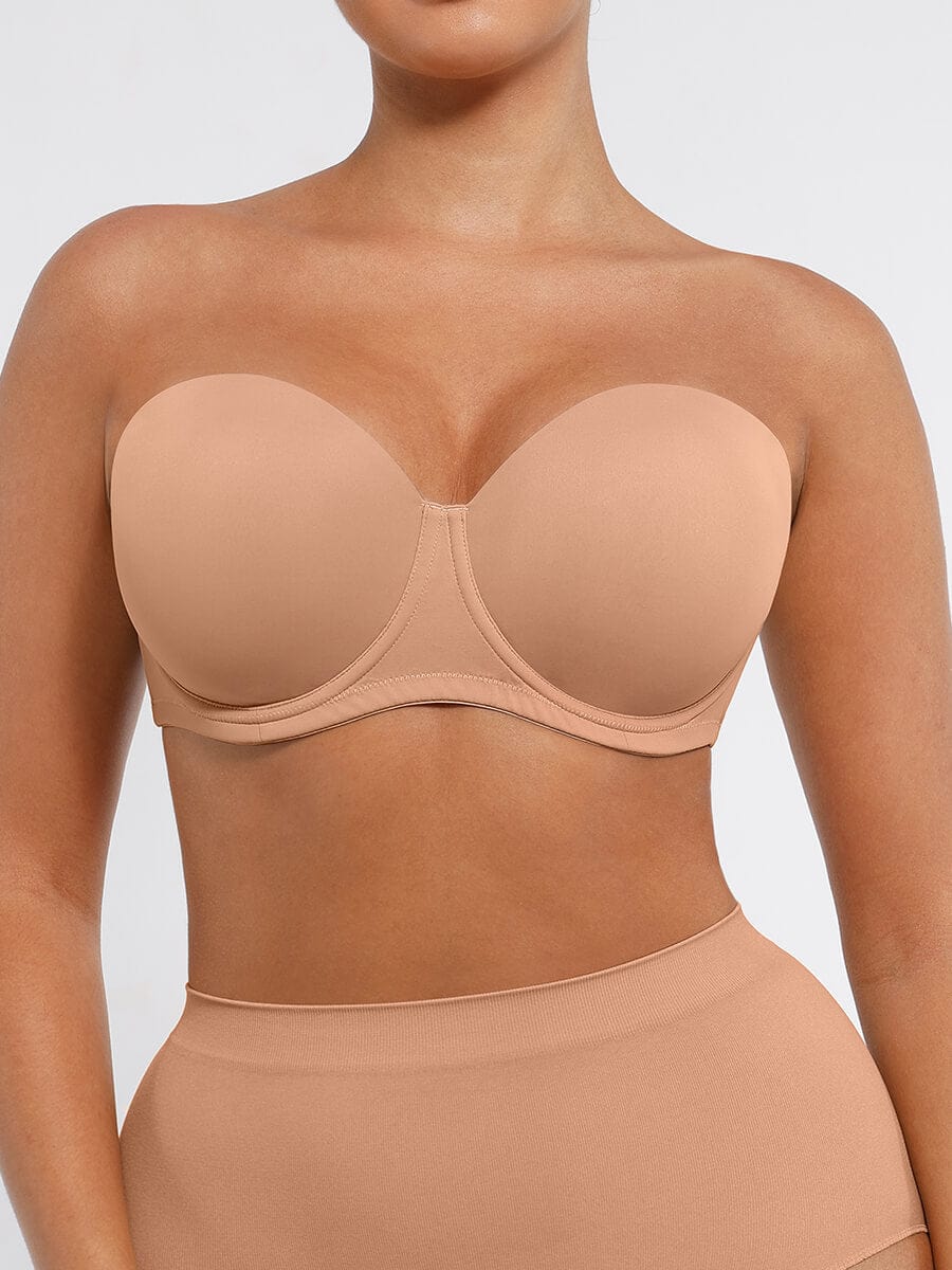 Strapless Gathering Support Bra