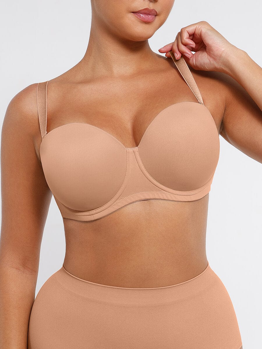 Strapless Gathering Support Bra