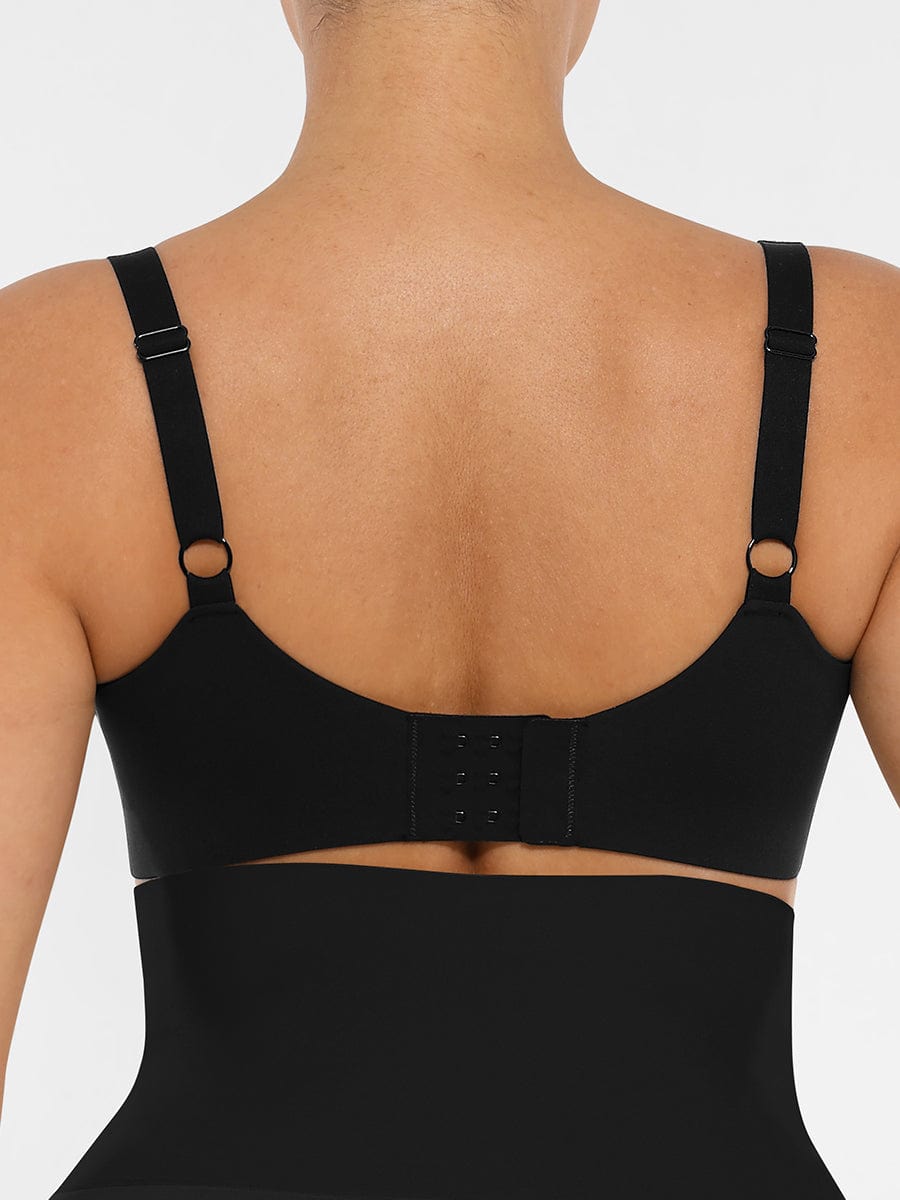 Deep V-Neck Side Support Bra