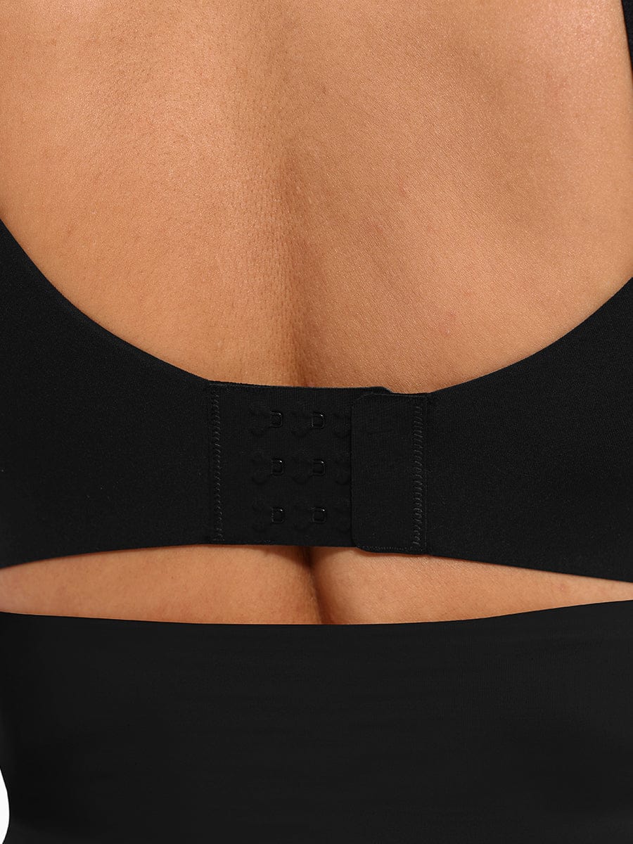 Deep V-Neck Side Support Bra