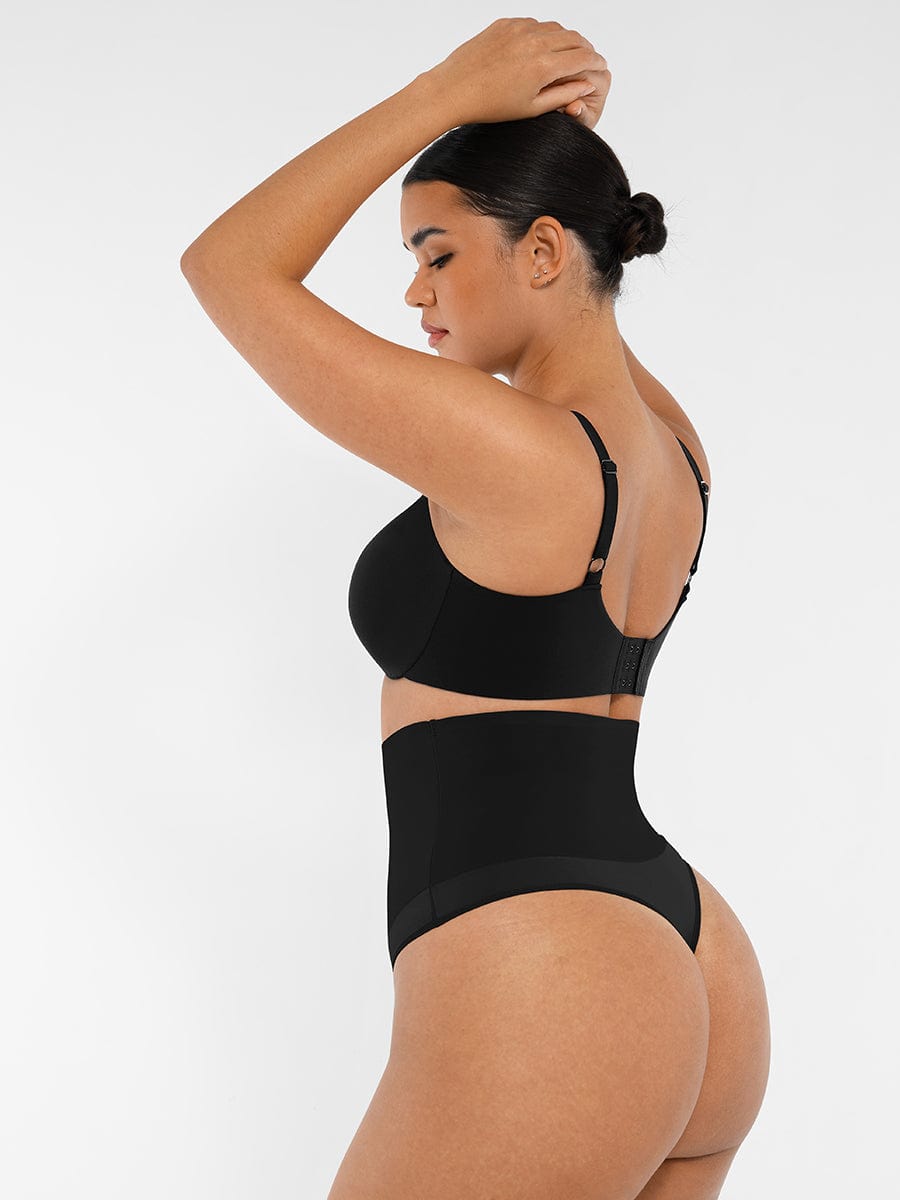 Deep V-Neck Side Support Bra