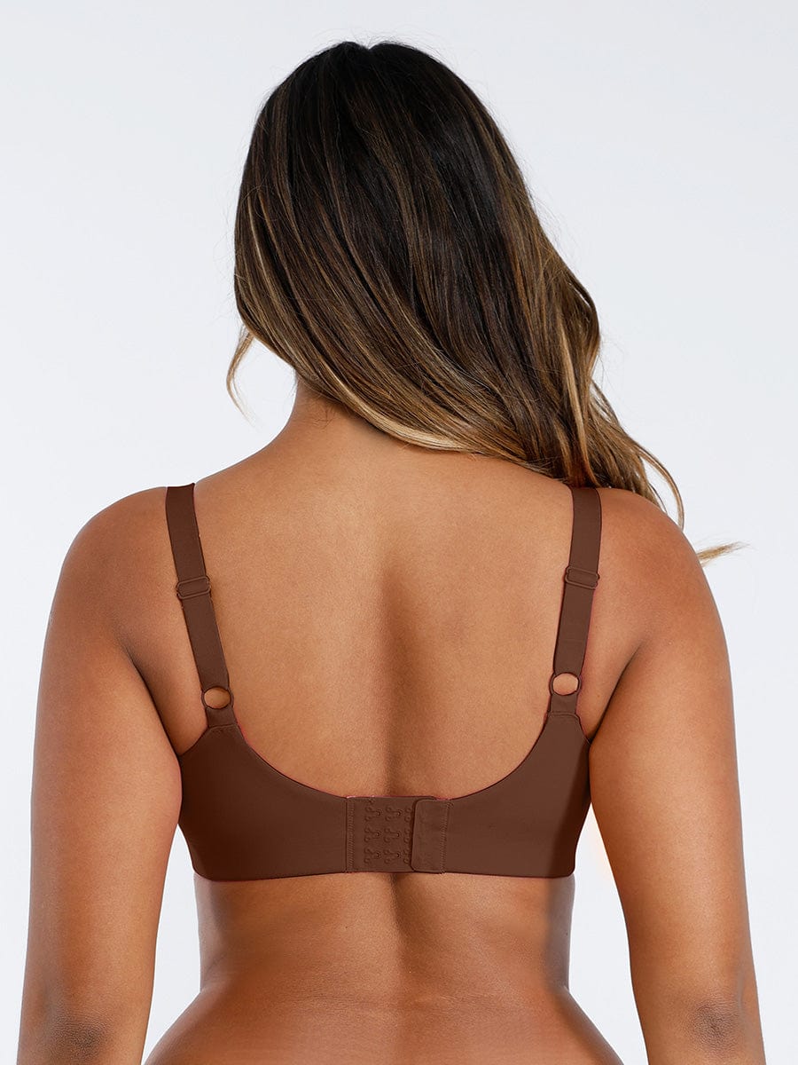Deep V-Neck Side Support Bra