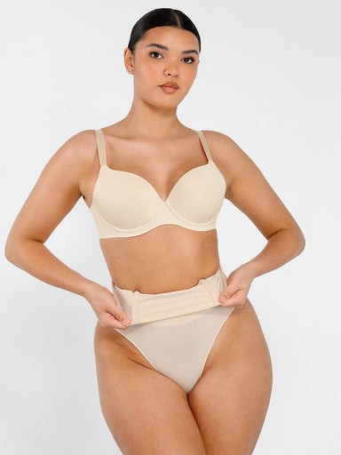 High-Waist Seamless Shaping Thong