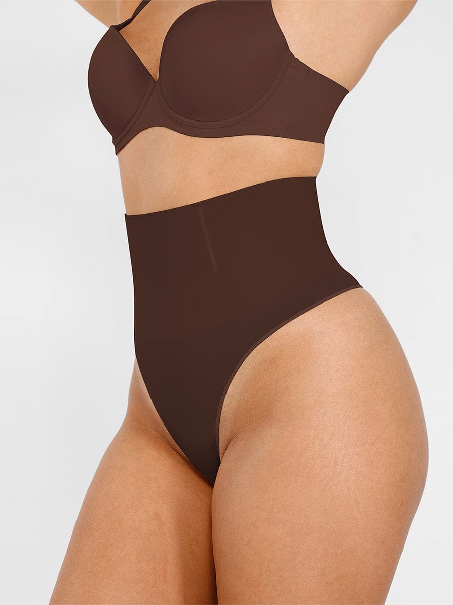 High-Waist Seamless Shaping Thong