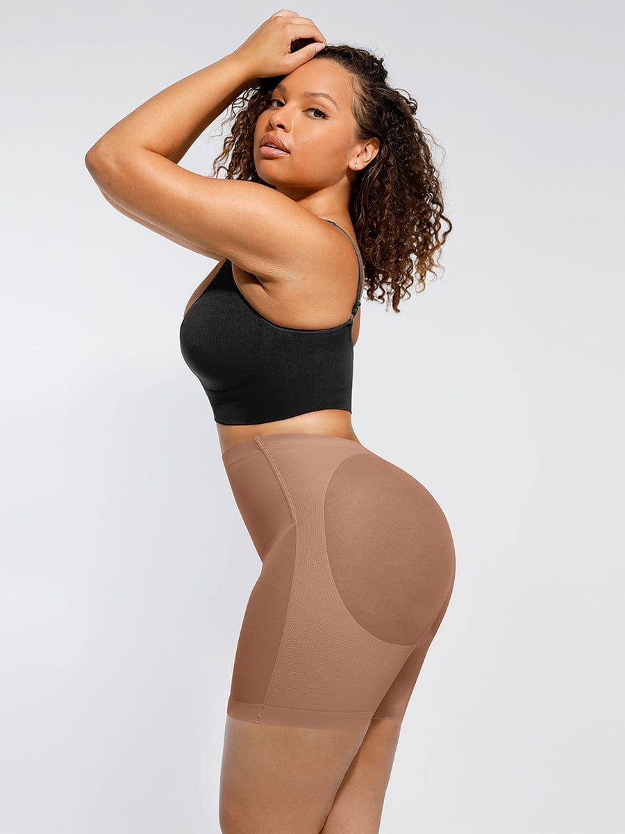 Steel Boned Mesh Butt Lifter Shorts