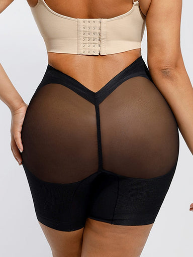 Steel Boned Mesh Butt Lifter Shorts