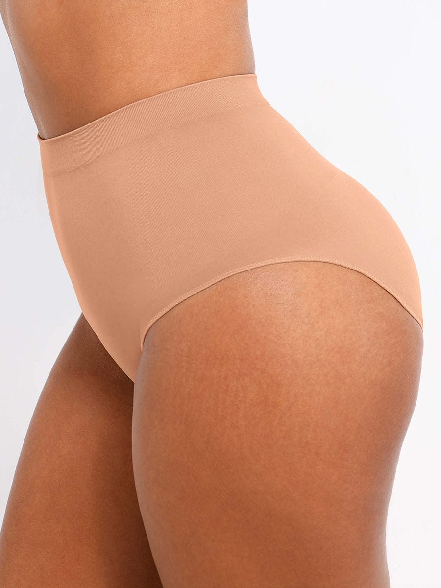 Peach Hip Control Briefs