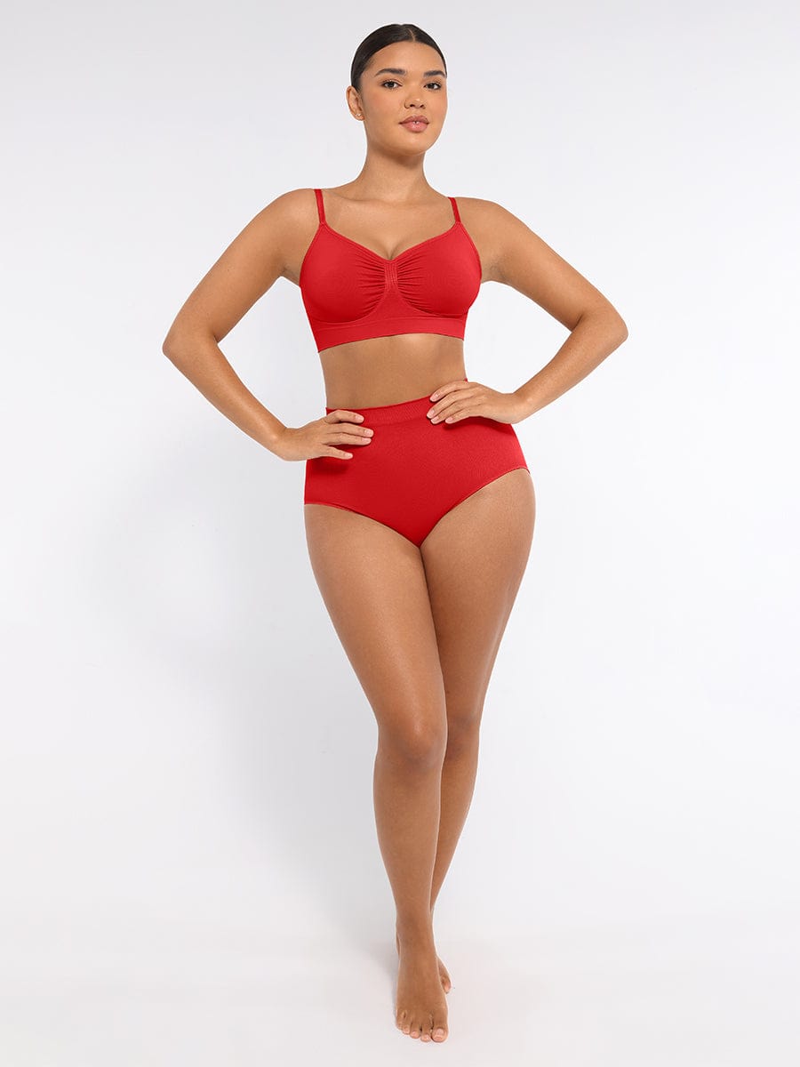 Peach Hip Control Briefs