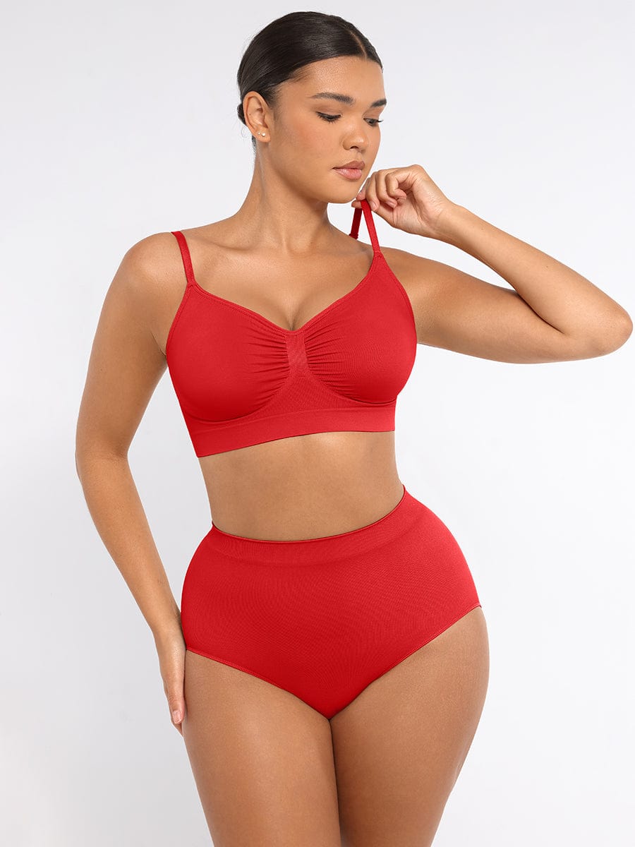 Peach Hip Control Briefs