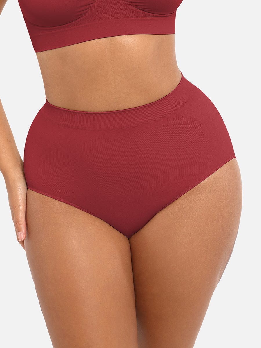Peach Hip Control Briefs