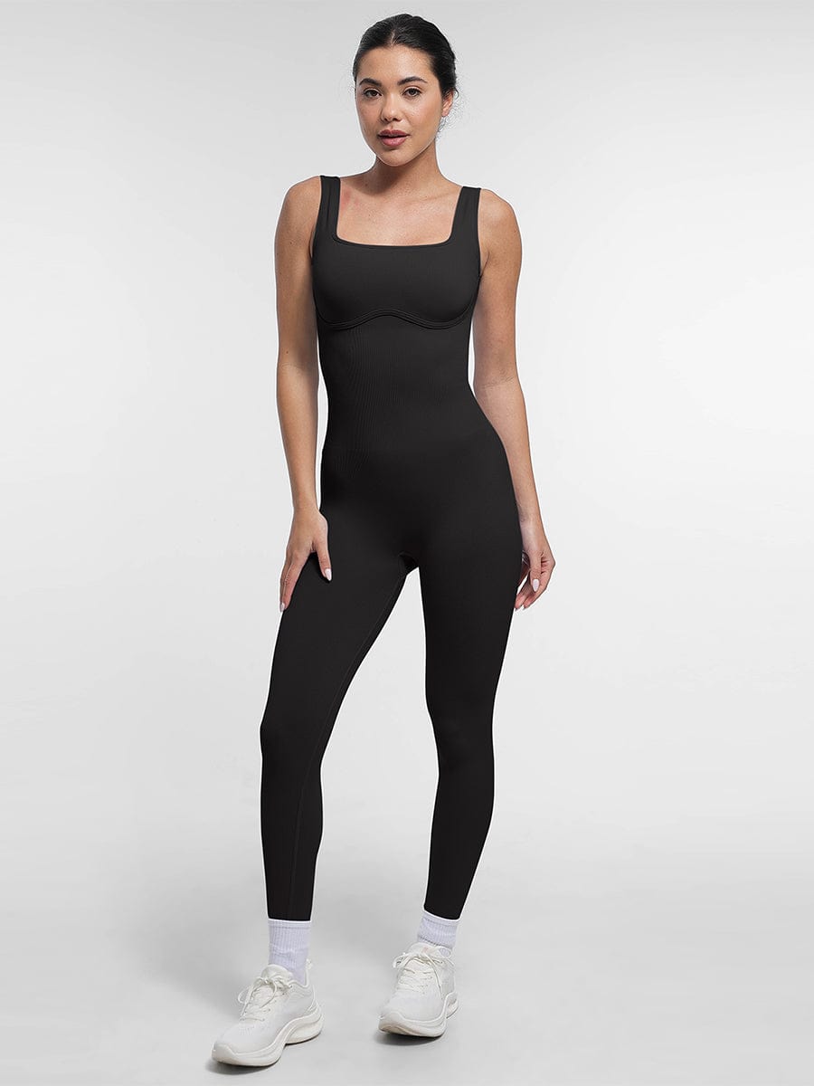 Square Neck U-Back Catsuit