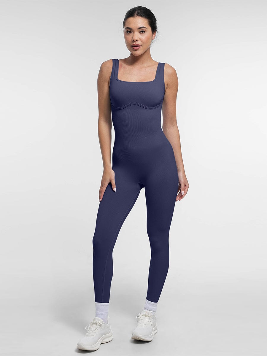 Square Neck U-Back Catsuit