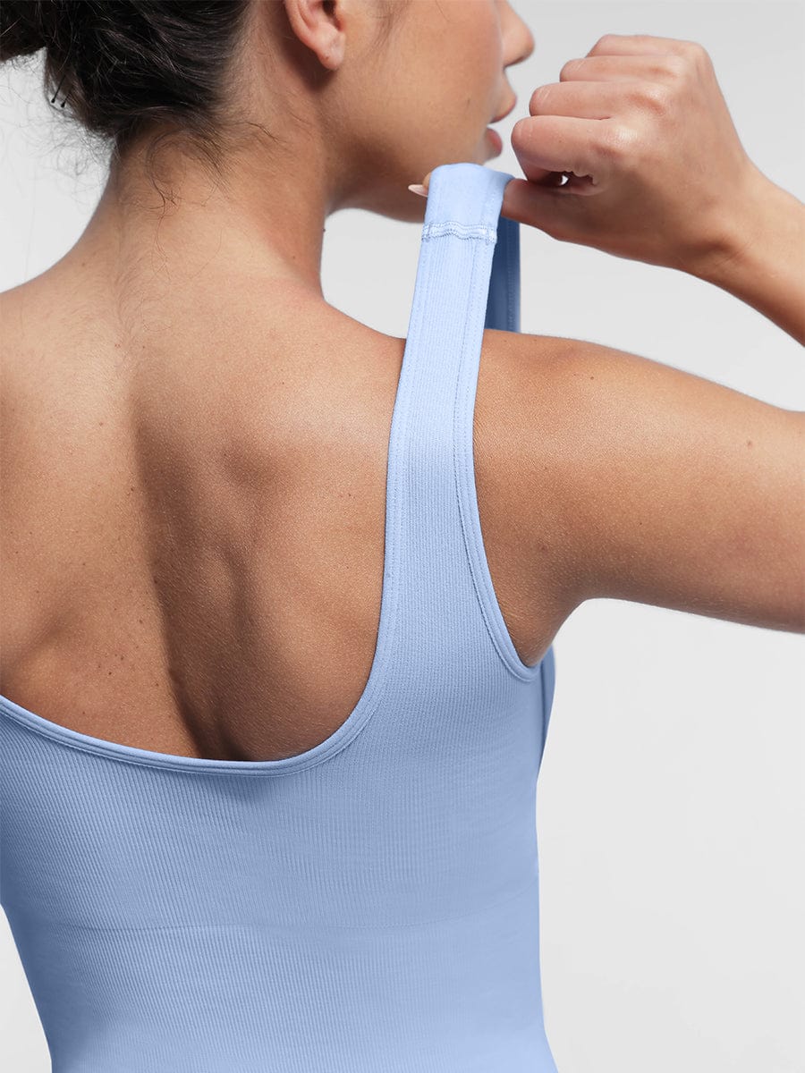 Square Neck U-Back Catsuit