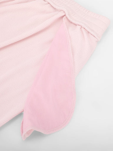 Ribbed Wide-Leg Lounge Pants