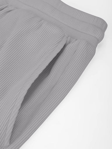 Ribbed Wide-Leg Lounge Pants