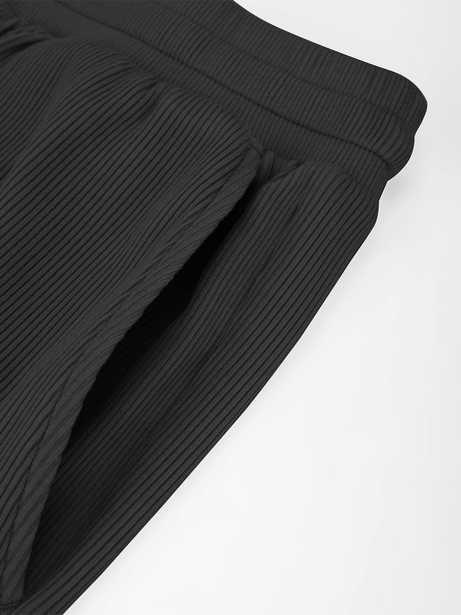 Ribbed Wide-Leg Lounge Pants